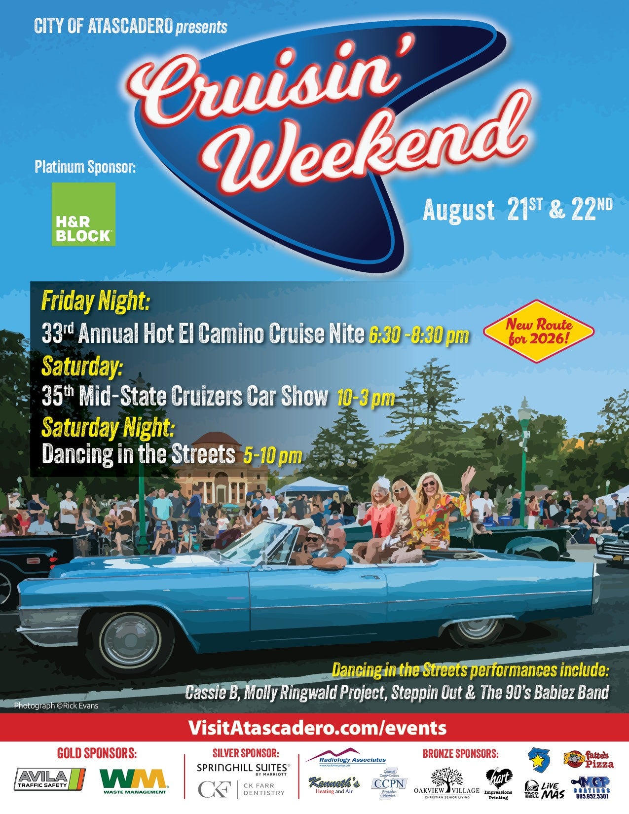 City of Atascadero Presents the 2026 Cruisin' Weekend ~ Street
